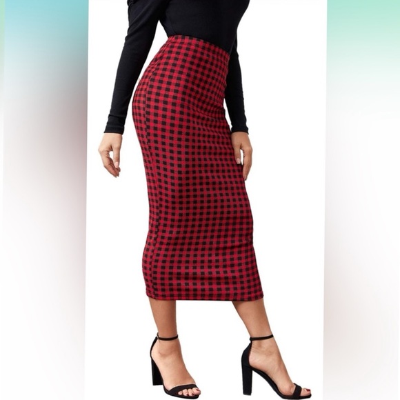 Shein Curve Pencil Skirt - Picture 2 of 5